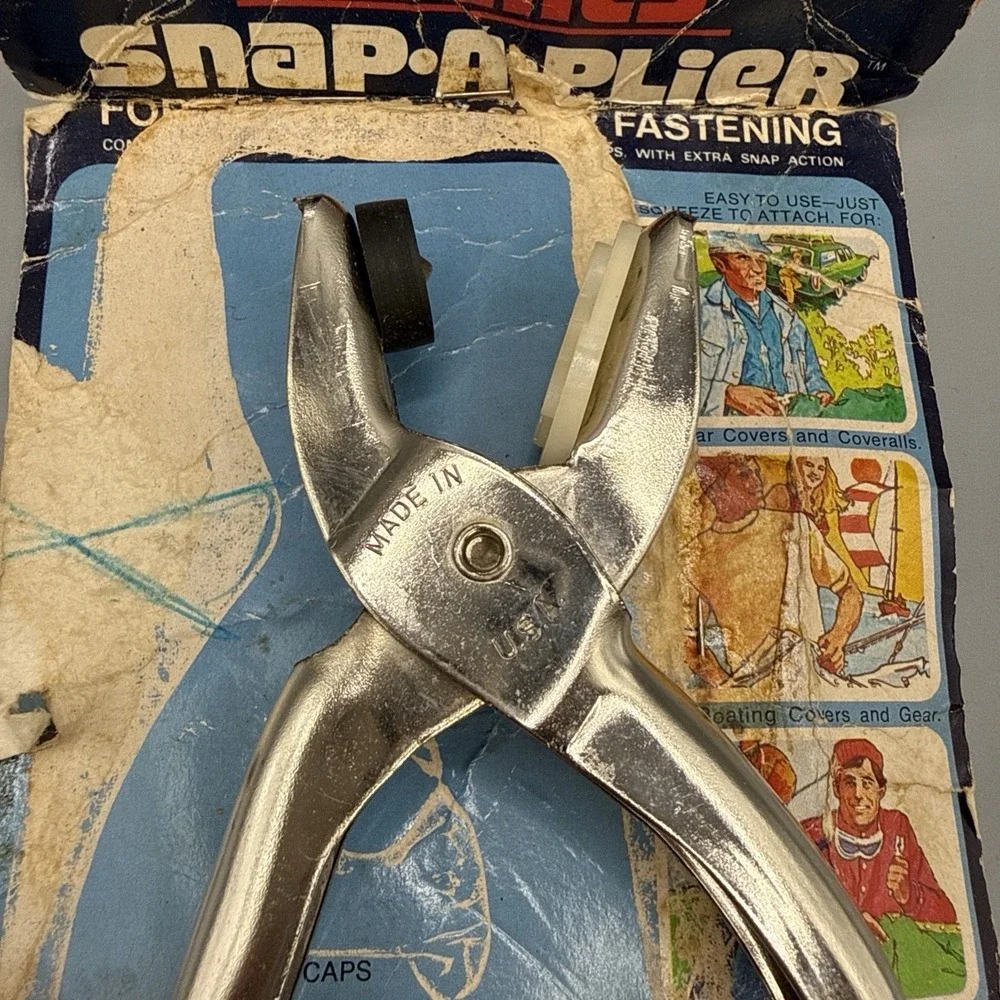 Vintage Scovill rivet tool used